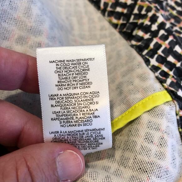 Cabi Cliffside Moto black white mulitcolor zip front blazer jacket Small #5099 - Picture 11 of 16